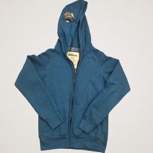 Express Love Express Blue Hooded Sweatshirt. EUC